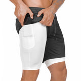 Shorts For Him - 2 In 1 Security Pocket Jogger Shorts ( T-Shirt Back Hook)