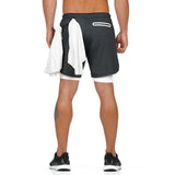 Shorts For Him - 2 In 1 Security Pocket Jogger Shorts ( T-Shirt Back Hook)