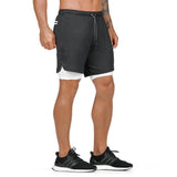 Shorts For Him - 2 In 1 Security Pocket Jogger Shorts ( T-Shirt Back Hook)