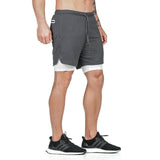 Shorts For Him - 2 In 1 Security Pocket Jogger Shorts ( T-Shirt Back Hook)
