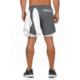 Shorts For Him - 2 In 1 Security Pocket Jogger Shorts ( T-Shirt Back Hook)