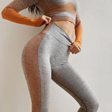 Sport Suit - Athletic Fitness Suit (Crop Top+Leggings)