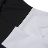 Sport Suit - Black And White Fitness Suit Top + Leggings