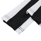 Sport Suit - Black And White Fitness Suit Top + Leggings