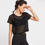 Summer Mesh Fitness Top (Sport Bra Not Included)