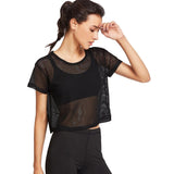 Summer Mesh Fitness Top (Sport Bra Not Included)