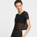 Summer Mesh Fitness Top (Sport Bra Not Included)