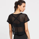 Summer Mesh Fitness Top (Sport Bra Not Included)