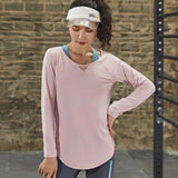 T-Shirt For Her - Long Sleeve Yoga Workout Top