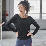 T-Shirt For Her - Long Sleeve Yoga Workout Top