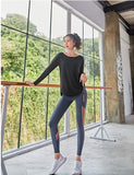 T-Shirt For Her - Long Sleeve Yoga Workout Top