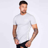 T-Shirts For Him - Fitness Patchwork Slim T-shirt