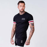 T-Shirts For Him - Fitness Patchwork Slim T-shirt