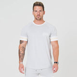 T-Shirts For Him - Fitness Patchwork Slim T-shirt