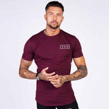 T-Shirts For Him - Fitness Patchwork Slim T-shirt