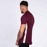 T-Shirts For Him - Fitness Patchwork Slim T-shirt