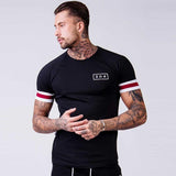 T-Shirts For Him - Fitness Patchwork Slim T-shirt