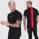 T-Shirts For Him - Fitness Patchwork Slim T-shirt