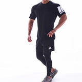 T-Shirts For Him - Slim Fit Curved Hem Cotton Gym T-Shirt