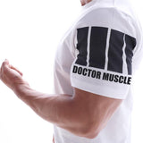 T-Shirts For Him - Slim Fit Curved Hem Cotton Gym T-Shirt