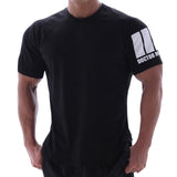 T-Shirts For Him - Slim Fit Curved Hem Cotton Gym T-Shirt