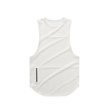 Tank Tops For Him - Zipper Gym Cotton Vest