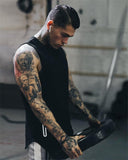 Tank Tops For Him - Zipper Gym Cotton Vest