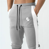 Trousers For Him - Gym Fitness White Stripe Joggers