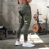 Skinny Track Pants Zipper Design