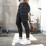Skinny Track Pants Zipper Design