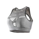Women's Sport Yoga Bra Pampas Fox Fitness Gray Grey