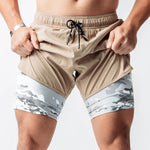 Camo Running 2 In 1 Workout Shorts