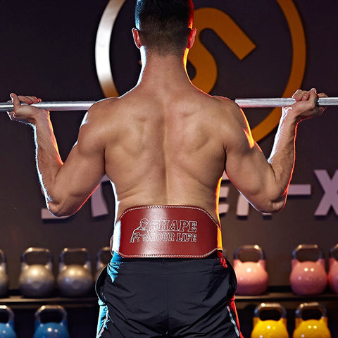 Gym Weightlifting Cowhide Waist Support Belt (10cm | 15cm)