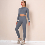 Crop Top + Leggings Yoga Fitness Suit