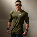 Cotton Muscle Exercise Long Sleeve Tee