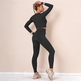Crop Top + Leggings Yoga Fitness Suit