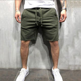 Solid Colour Ripped Weightlifting Shorts
