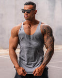 Muscle Strong Training Tank Top Gray