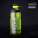2.0L Sport BPA Free Drink Water Bottle Green