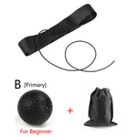 Boxing Speed Training Reflex Punch Ball + Head Band Primary Black