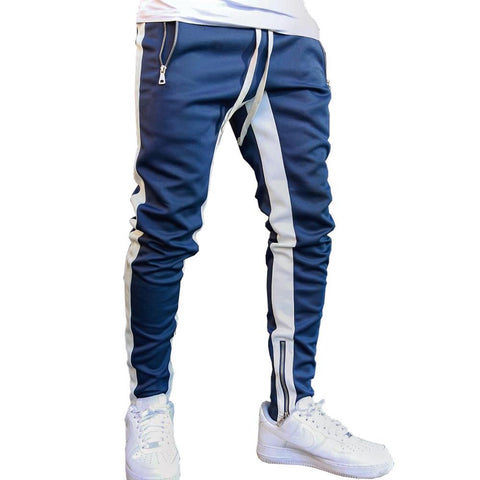Drop Crotch Style Gym Sweatpants Blue