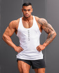 Muscle Strong Training Tank Top White