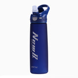 750ml Tritan Material Straw Gym Water Bottle Blue
