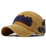 Caps - Washed Denim Baseball Snapback Cap