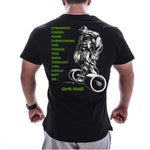 Gym Stronger Black Tee (Several Designs)