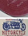 Motorcycle Print Washed Vintage Baseball Cap