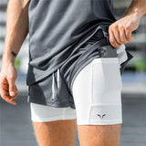 Shorts For Him - Quick Dry 2 In 1 Fitness Shorts