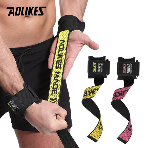 Sport Accessories - Weight-Lifting Silicone Grip Straps