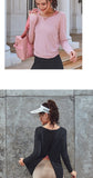 T-Shirt For Her - Long Sleeve Yoga Workout Top