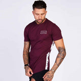 T-Shirts For Him - Fitness Patchwork Slim T-shirt